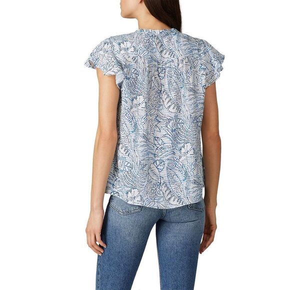 Parker Blue Printed Exie Blouse - Picture 2 of 8
